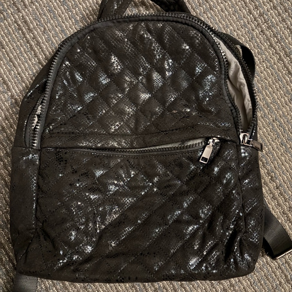 Urban Expressions Shiny Black Backpack